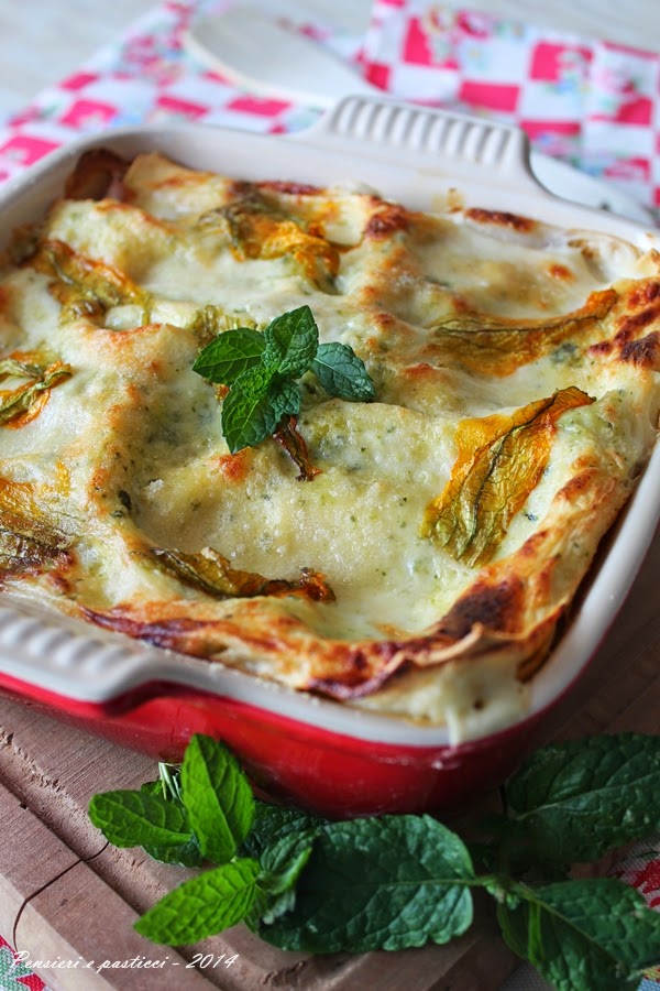 lasagne al pesto di zucchine