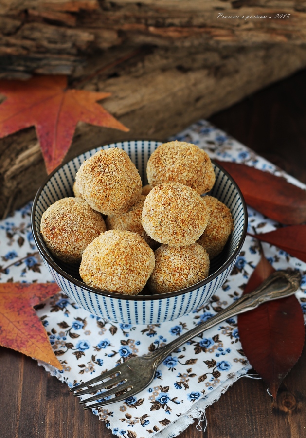 polpettine alla zucca e parmigiano profumate al rosmarino