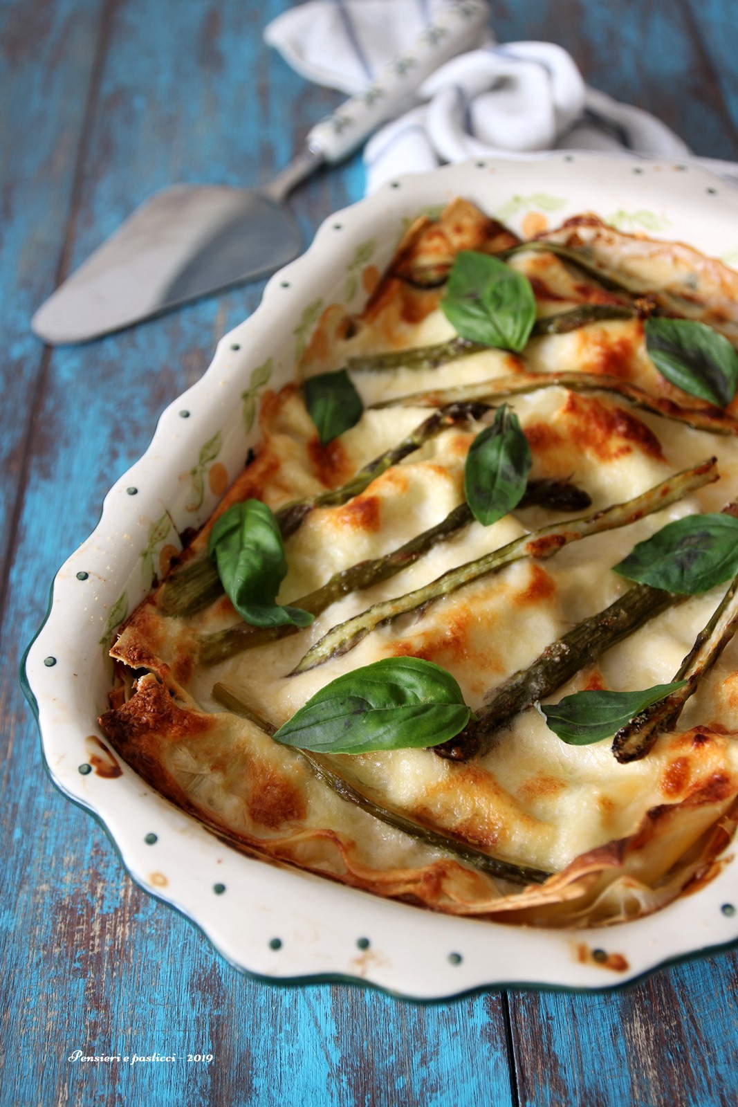 lasagne di primavera agli asparagi