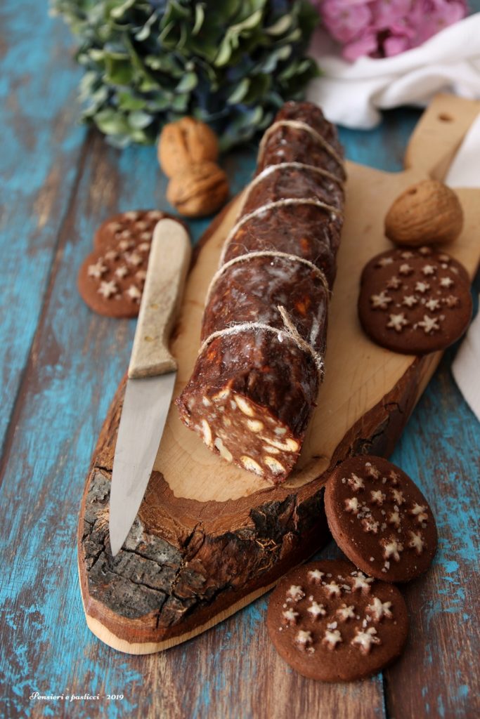 Salame Al Cioccolato Con Pan Di Stelle Pensieri E Pasticci