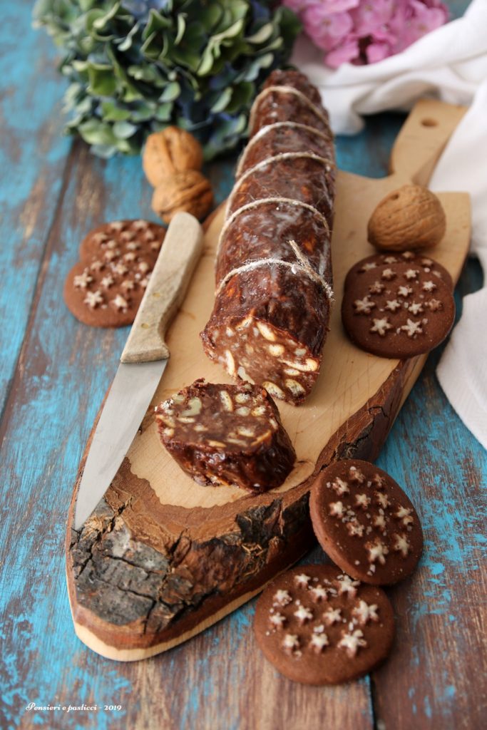 salame al cioccolato con Pan di Stelle