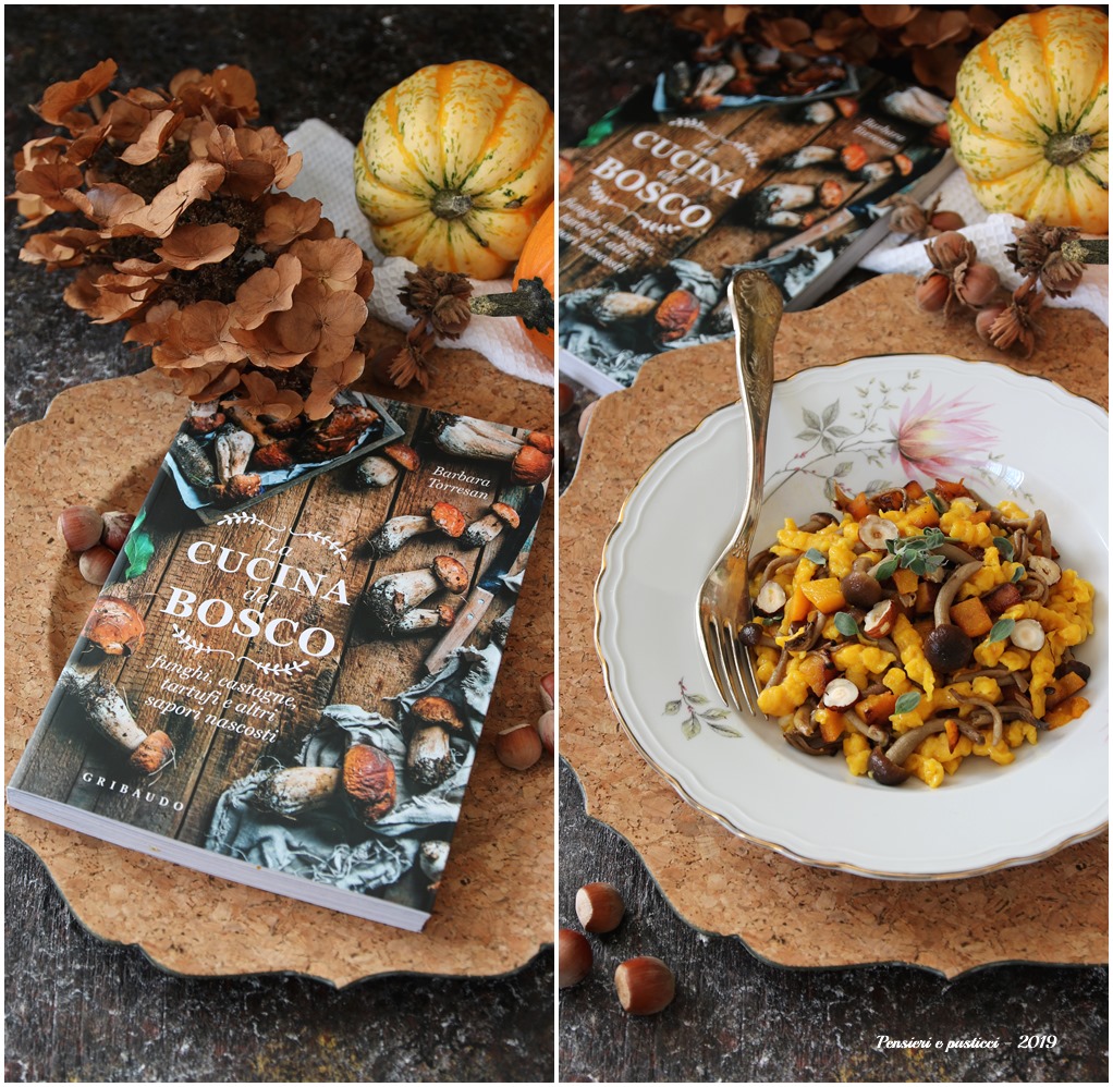 spatzle di zucca con funghi e nocciole