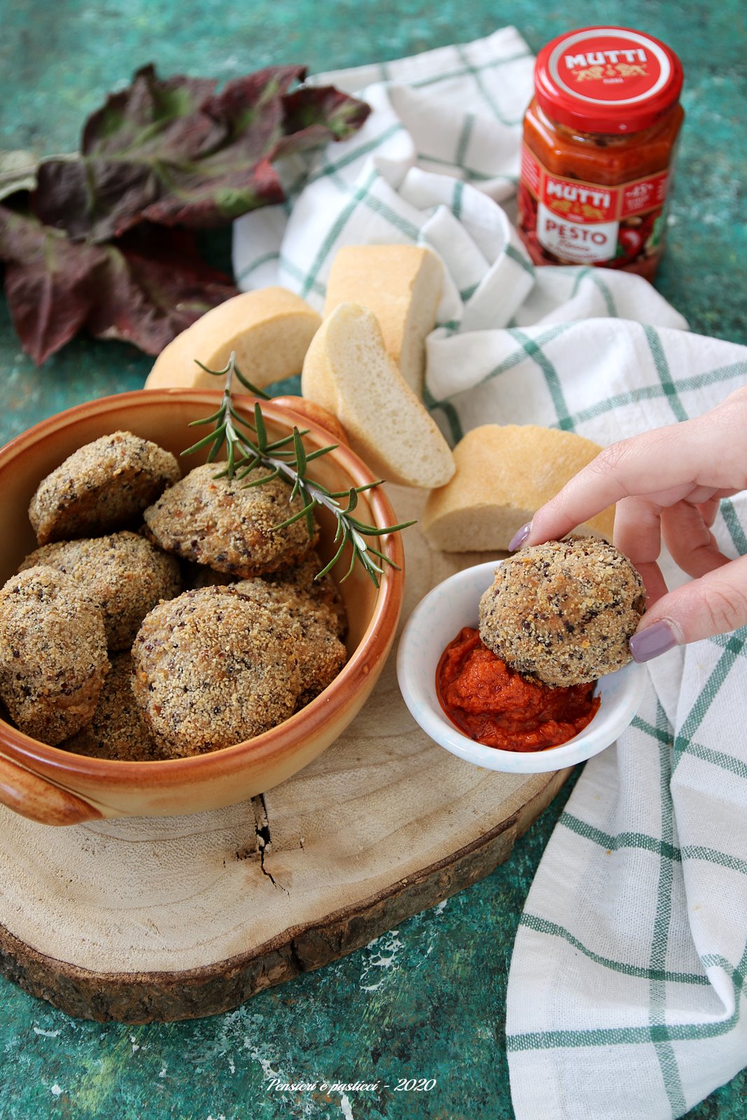 polpettine di quinoa e ceci senza uova