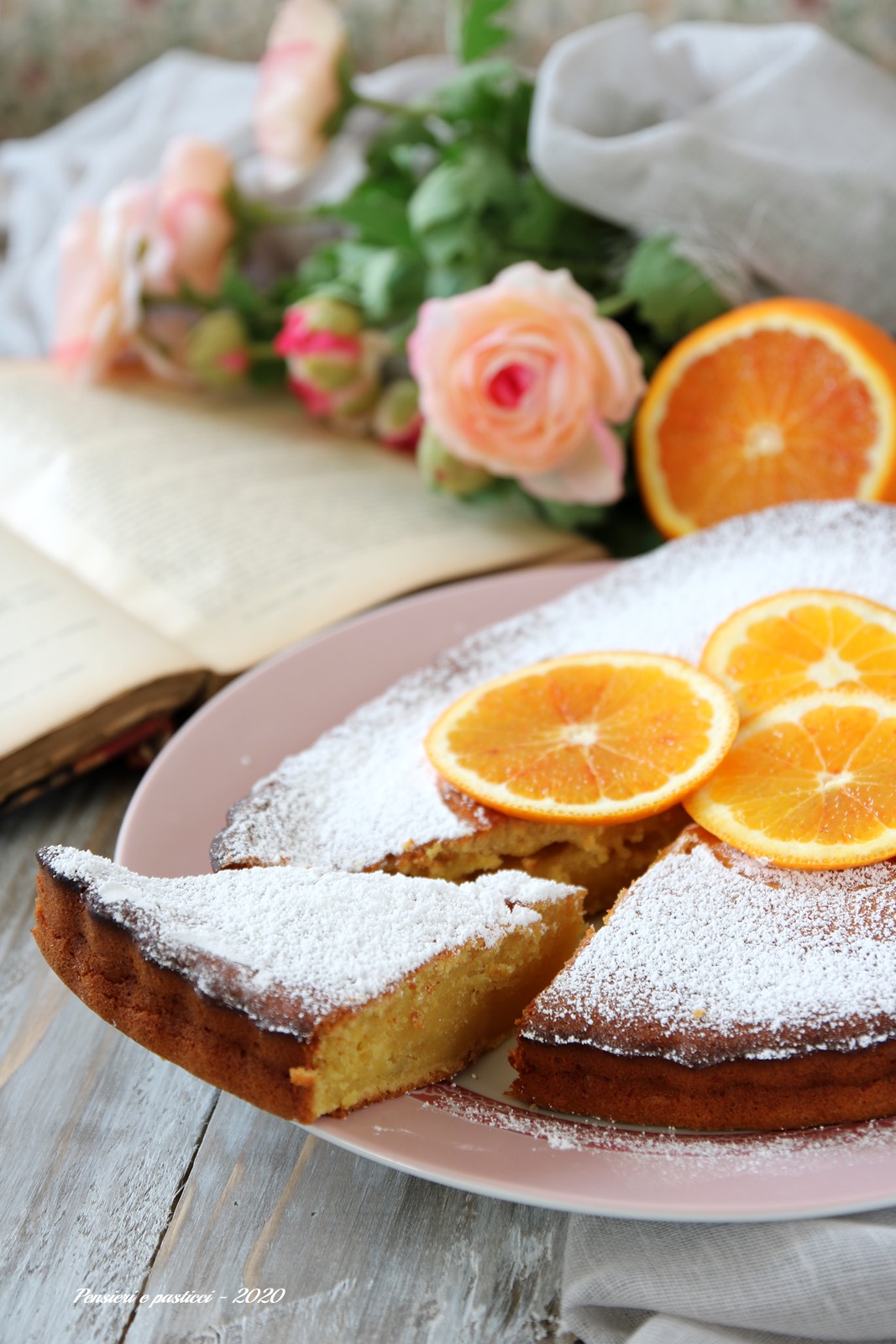 torta alle arance e cioccolato bianco