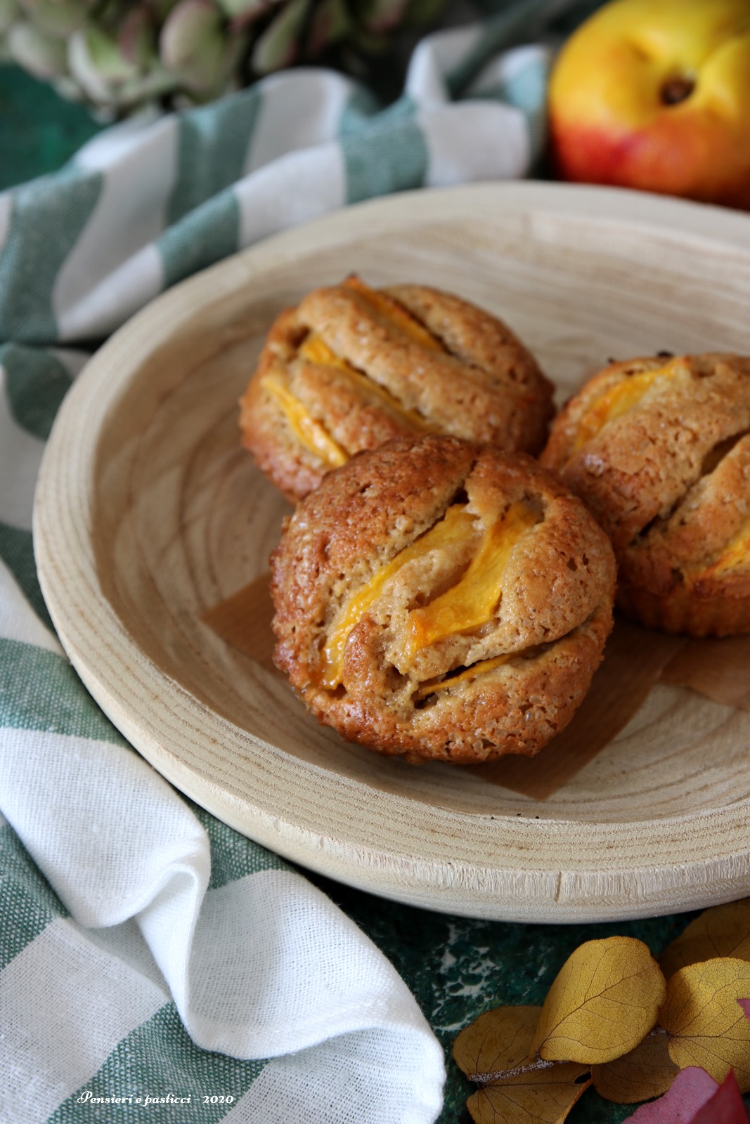 muffins alla pesca e caffè