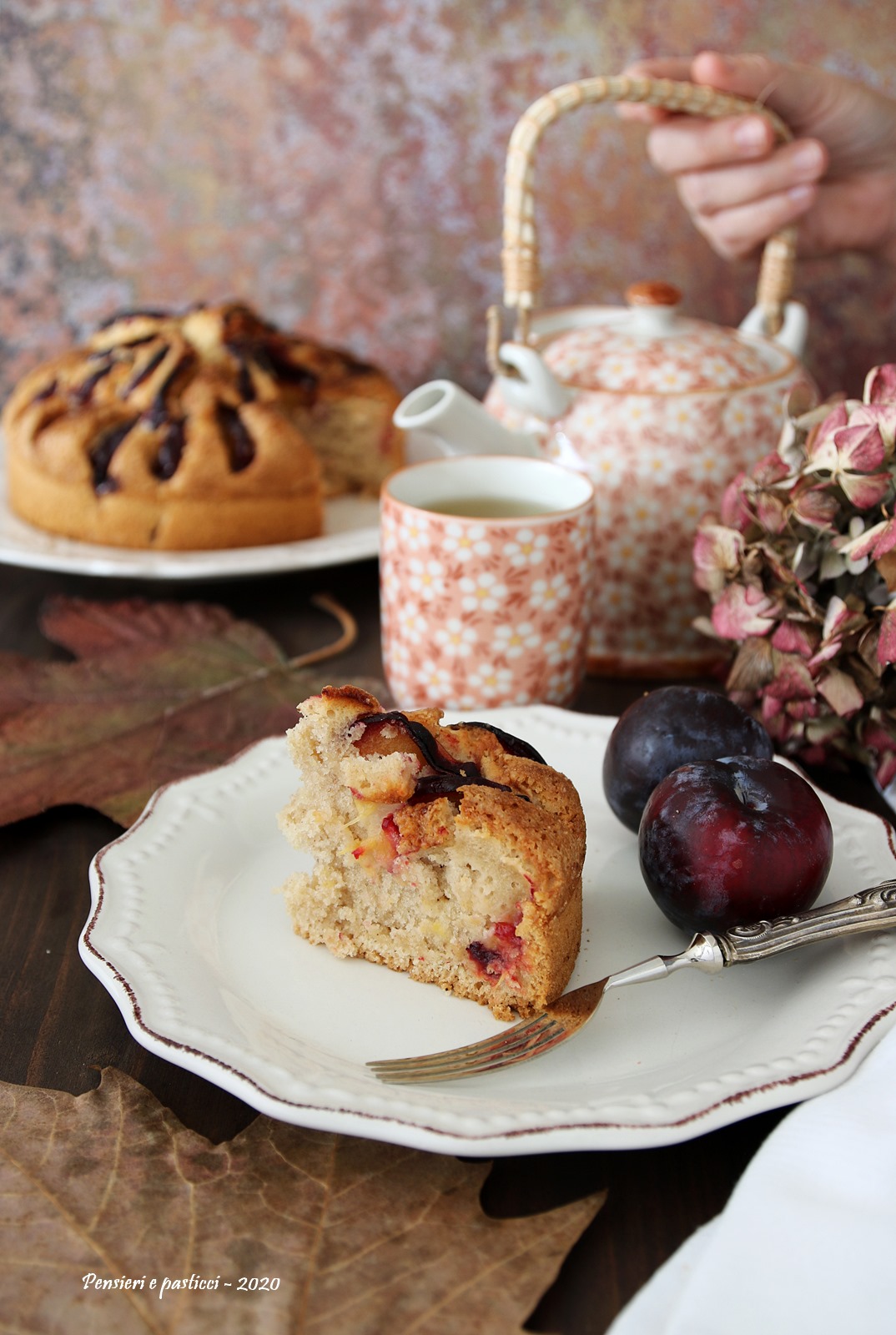 torta soffice alle prugne