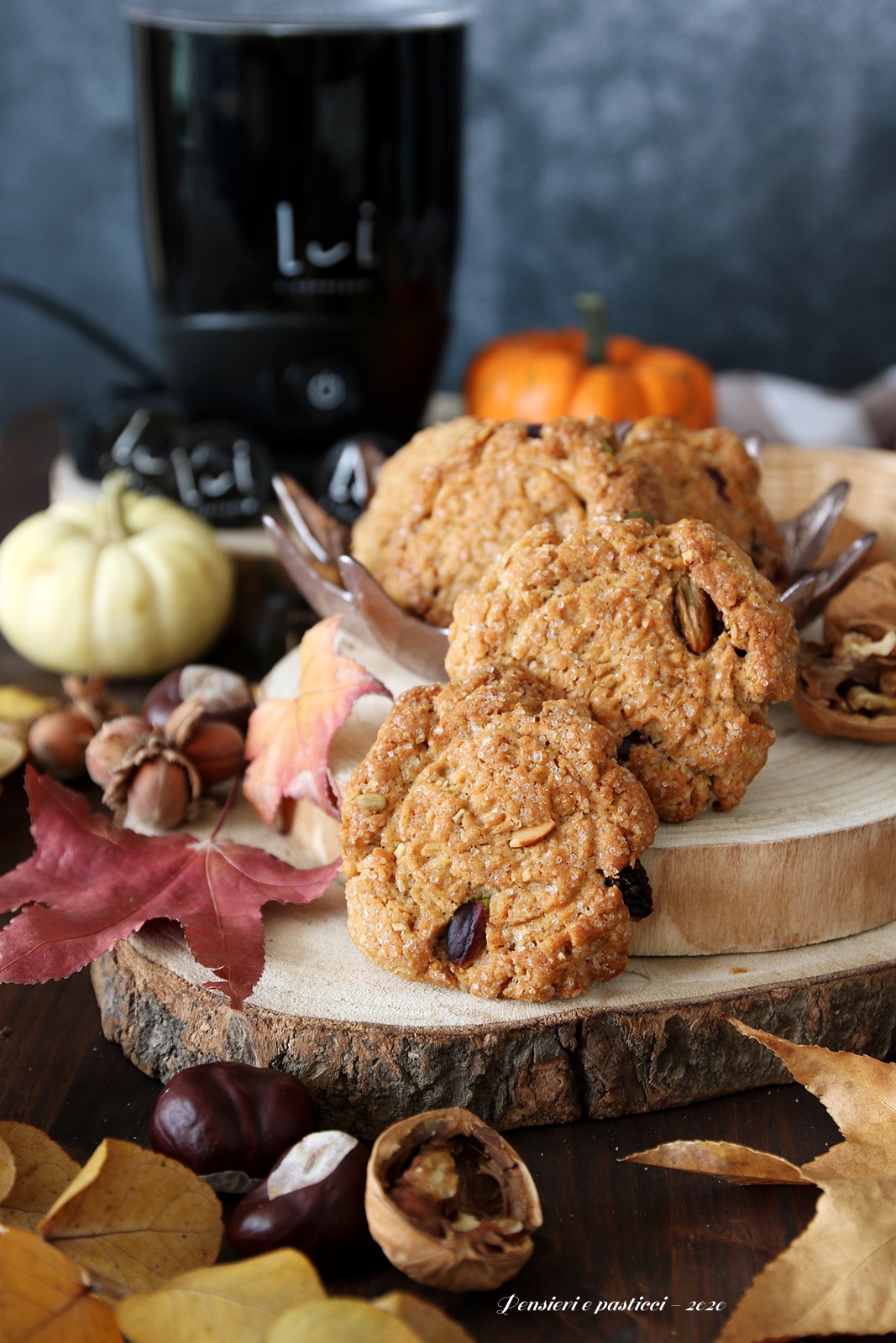 cookies alla frutta secca cocco e cranberries