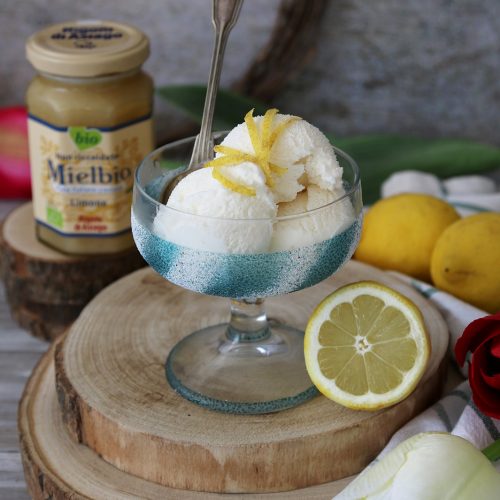 gelato al miele e limone