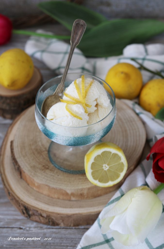 gelato al miele e limone