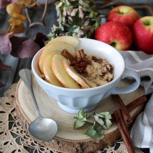 porridge alle mele rosse