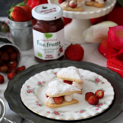 sfogliatine alle fragoline di bosco per San Valentino