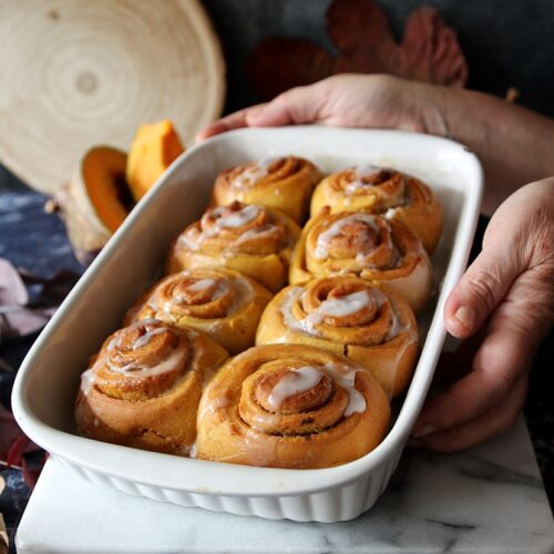 Cinnamon rolls alla zucca