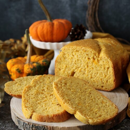 Pane alla zucca in macchina del pane - Pensieri e pasticci